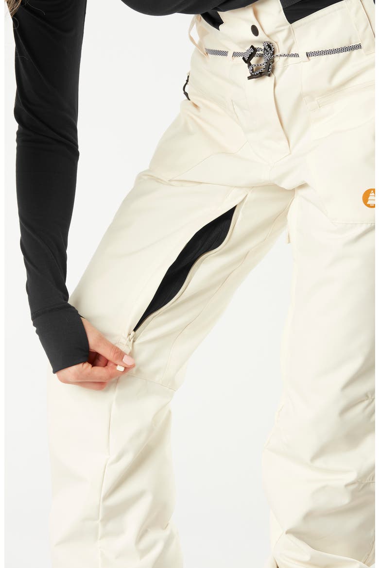 Treva Waterproof Insulated Ski Pants, Alternate, color, LIGHT MILK