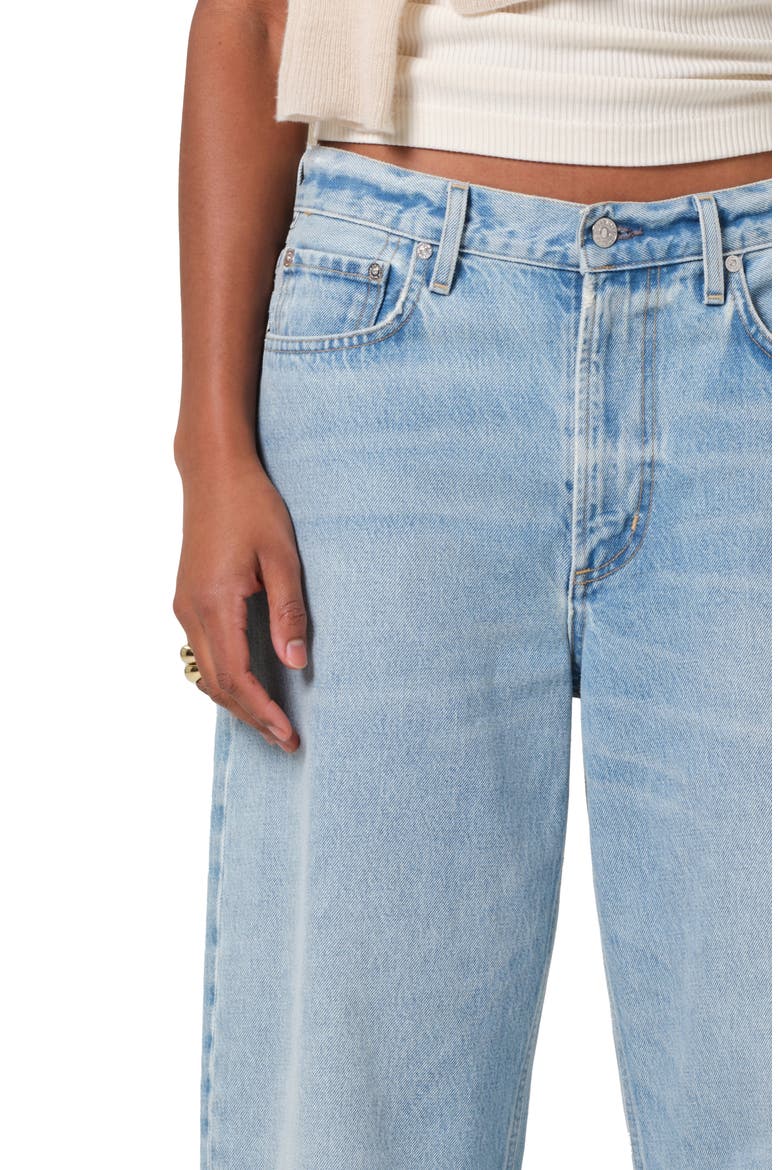 Miro High Waist Barrel Jeans, Alternate, color, GEMINI (LT INDIGO)