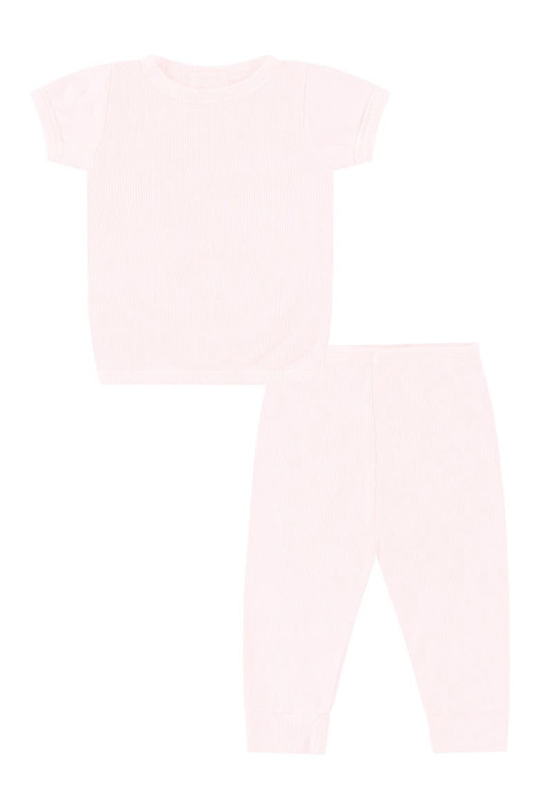Kids' Rib T-Shirt & Leggings Set, Main, color, LIGHT PINK