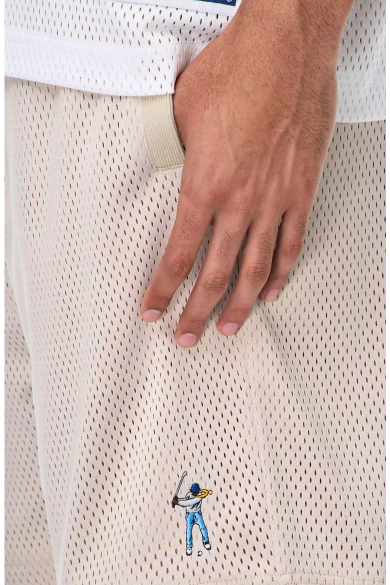 Drawstring Waist Golf Shorts, Alternate, color, PALE KHAKI