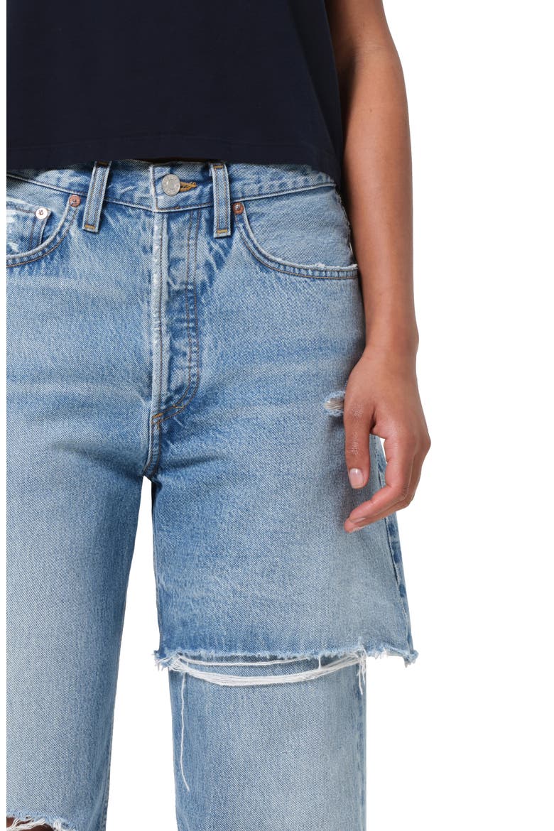 Amryn Double Layer Ripped Straight Leg Jeans, Alternate, color, RELEASE