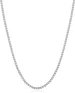 Crislu Layer Up Rounded Box Chain Necklace