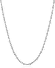 Crislu Layer Up Rounded Box Chain Necklace