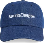 Favorite Daughter Washed Denim Baseball Cap