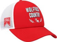 adidas Men's adidas Red NC State Wolfpack Phrase Foam Front Trucker Adjustable Hat