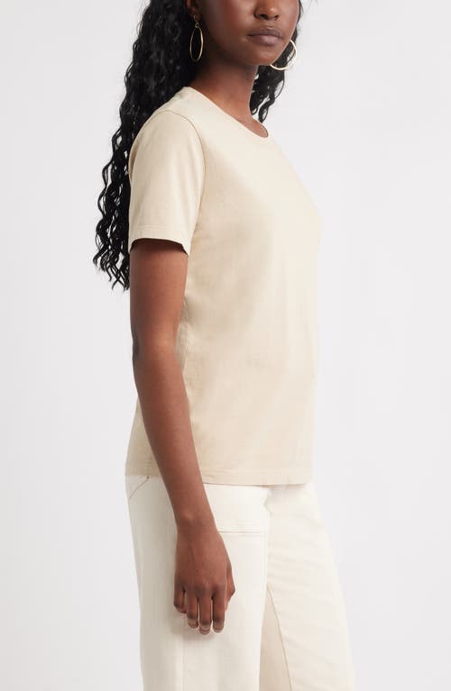 Treasure & Bond Cotton Crewneck T-shirt In Neutral
