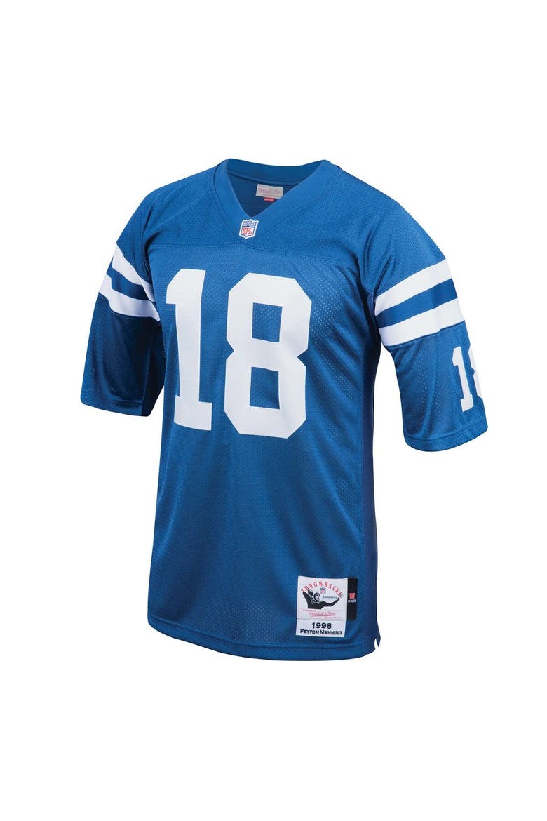 Men's Mitchell & Ness Peyton Manning Royal Indianapolis Colts 1998 Authentic Throwback Retired Player Jersey, Alternate, color, Royal