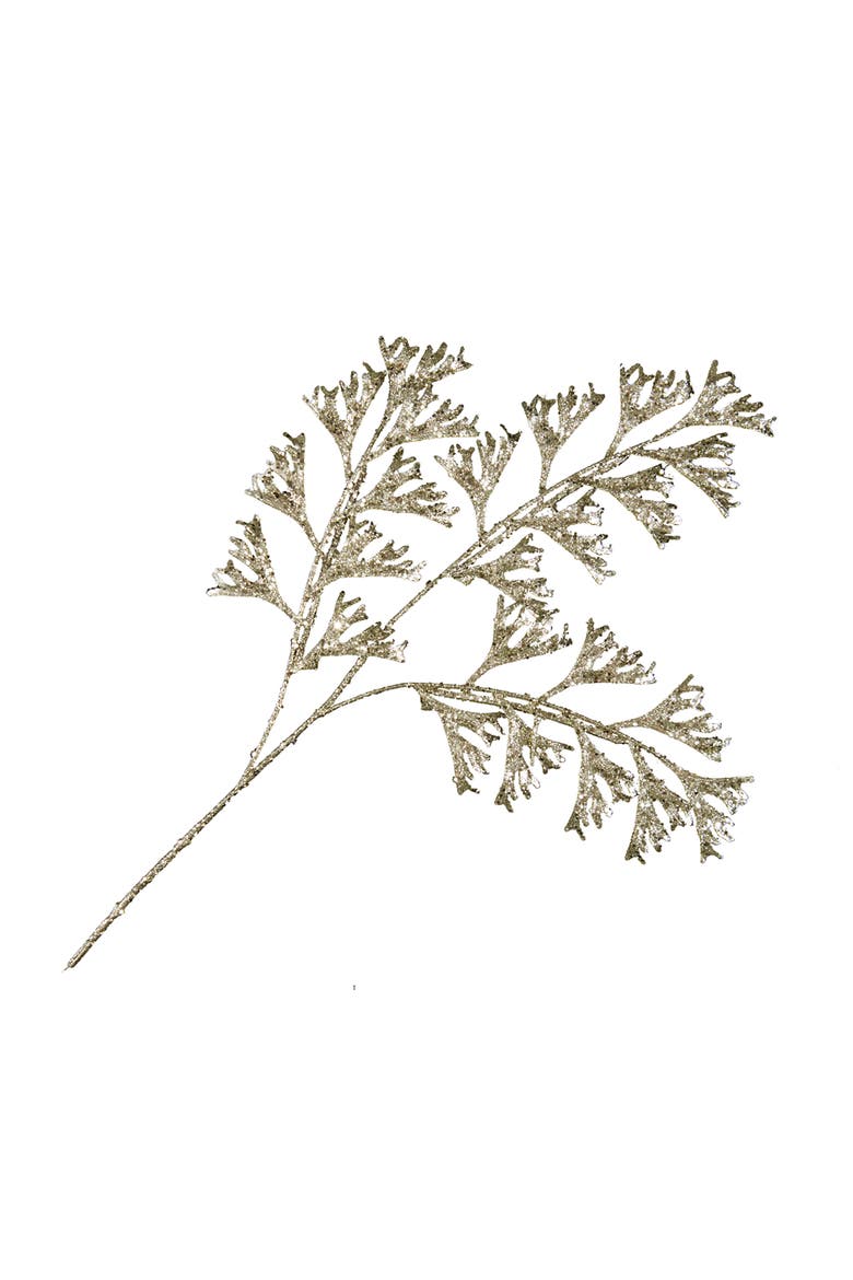 Champagne Seaweed Decorative Floal Pick, Main, color, Gold