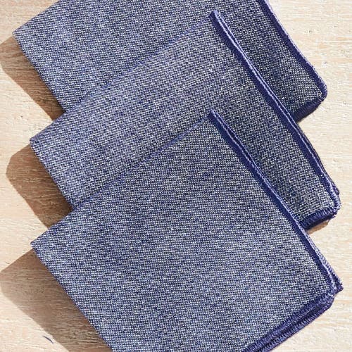 Napa Home & Garden Barclay Butera Miramar Cocktail Napkins Set Of 4 In Blue