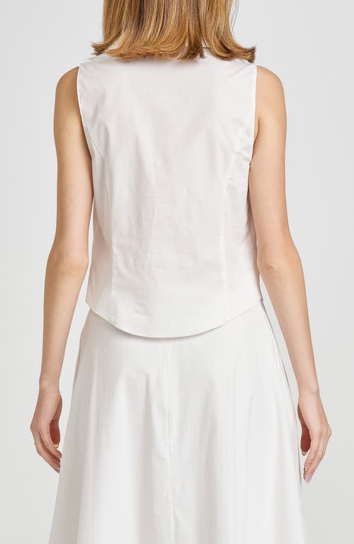 WAYF WAYF LILLY SLEEVELESS BUTTON-UP TOP 