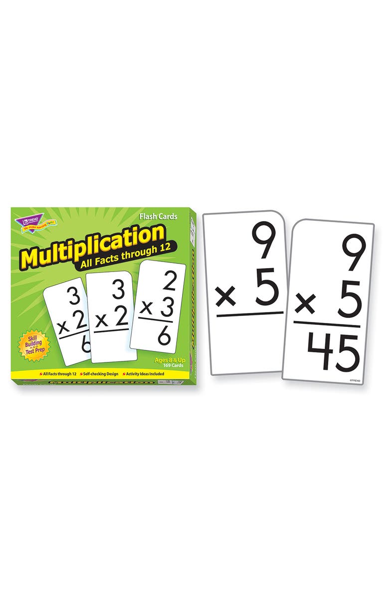 TREND enterprises, Inc. Multiplication Skill Drill Flash Cards Set Of 169 Cards, Alternate, color, Multicolored
