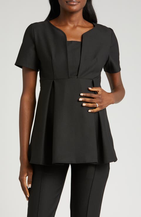 Short Sleeve Short Maternity Top