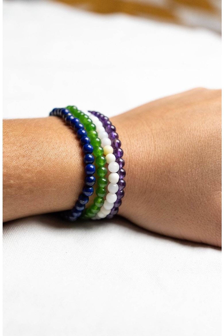 Libra Bracelet Set, Alternate, color, Green / Purple / Blue / White