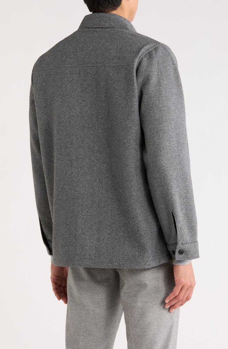 SOUL OF LONDON Melton Shirt Jacket, Alternate, color, Grey/ Gris