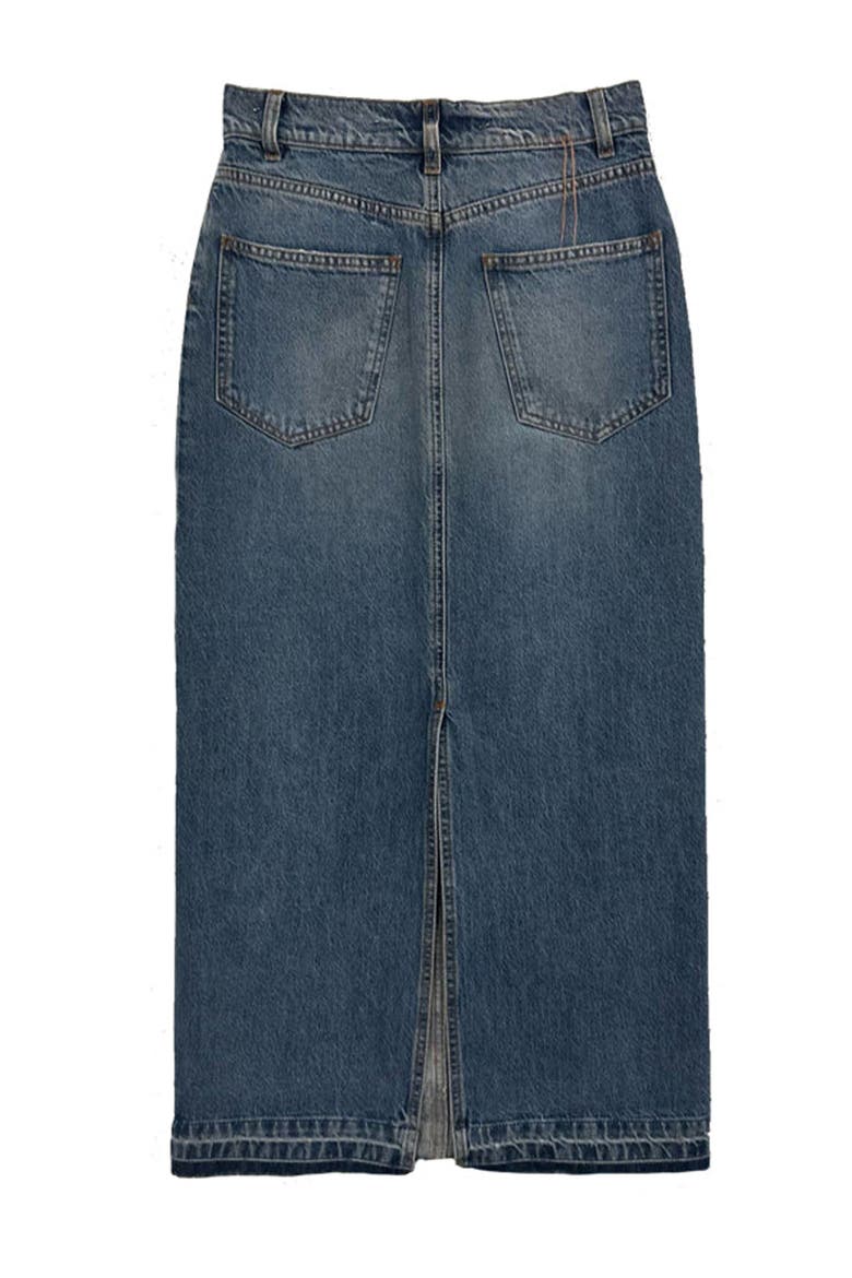 Jorgy Stone Wash Denim Skirt, Alternate, color, D420