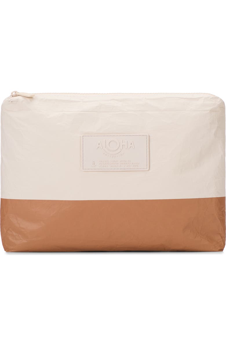 Aloha Collection Mid Dipped Water Resistant Tyvek<sup>®</sup> Zip Pouch, Main, color,