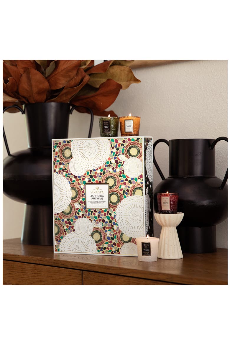 Japonica Archive 12-Piece Votive Candle Set, Alternate, color, MULTI