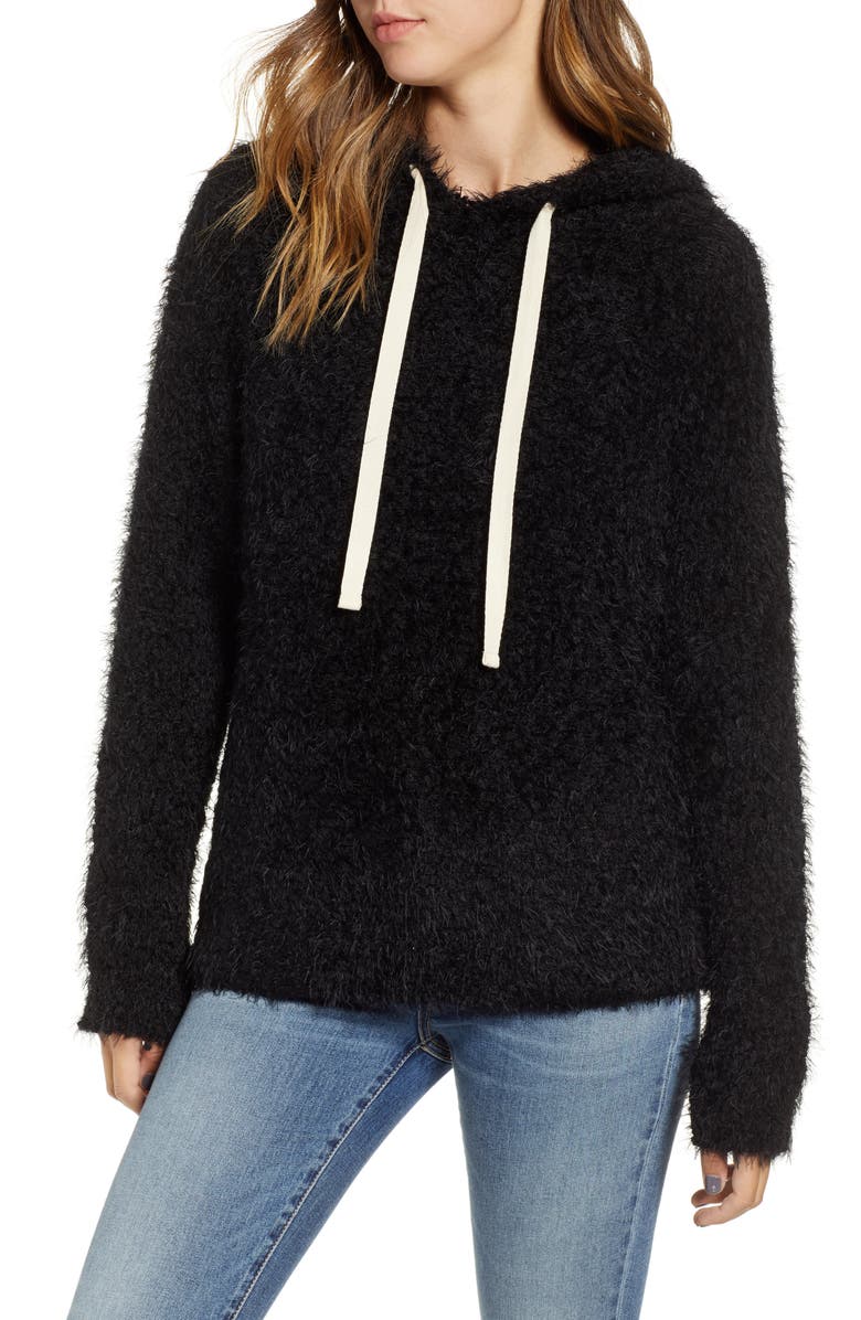 BP. Eyelash Knit Hoodie, Main, color, 