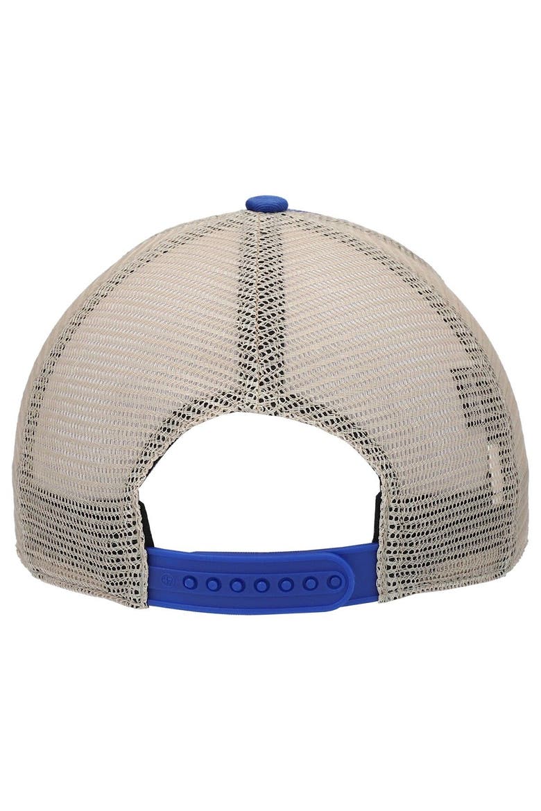 Men's '47 Royal/Natural Los Angeles Rams Flagship MVP Snapback Hat, Alternate, color, Royal