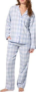 BedHead Pajamas Print Long Sleeve Cotton Jersey Pajamas