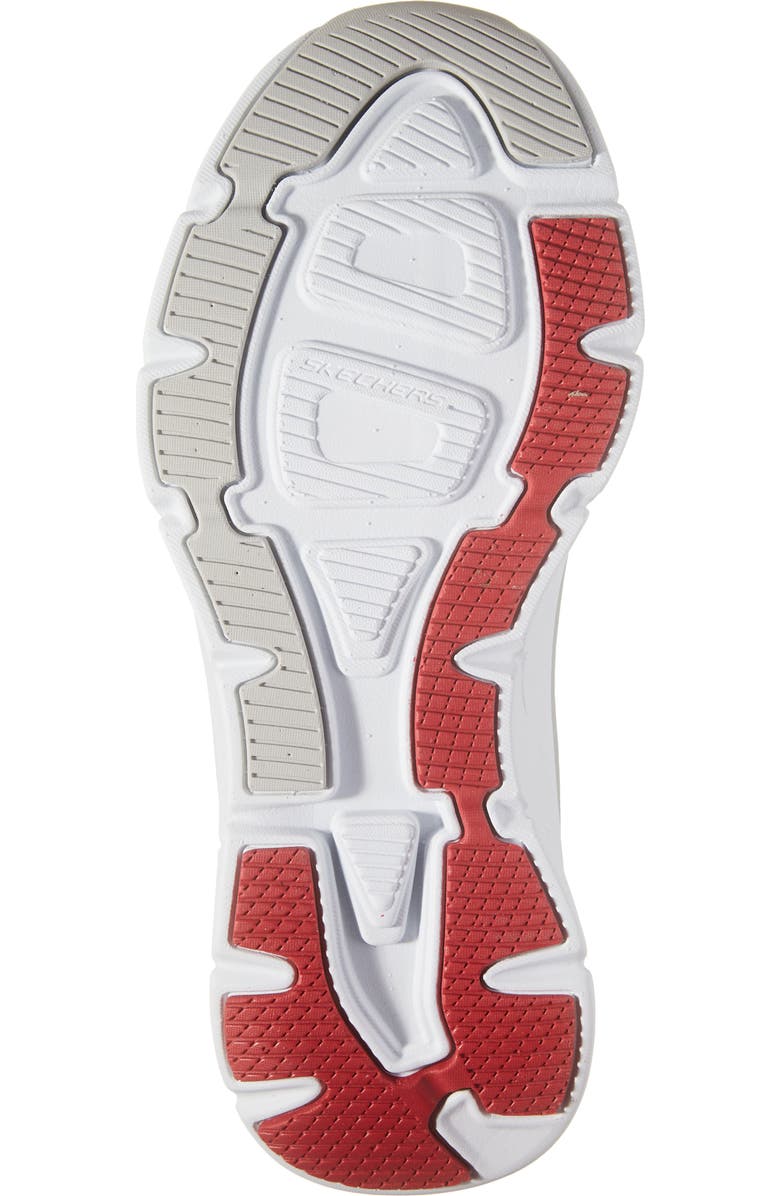 SKECHERS D'Lux Walker SR Sneaker, Alternate, color, White/ Black