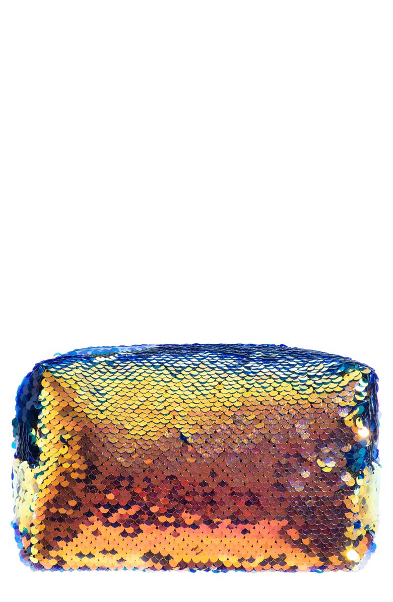 Skinnydip Sassy Sequin Makeup Bag, Main, color,