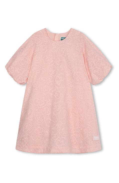 Kids' Floral Embroidered Cotton Shift Dress (Little Kid & Big Kid)