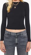 MOTHER The LS Itty Bitty Crop T-Shirt