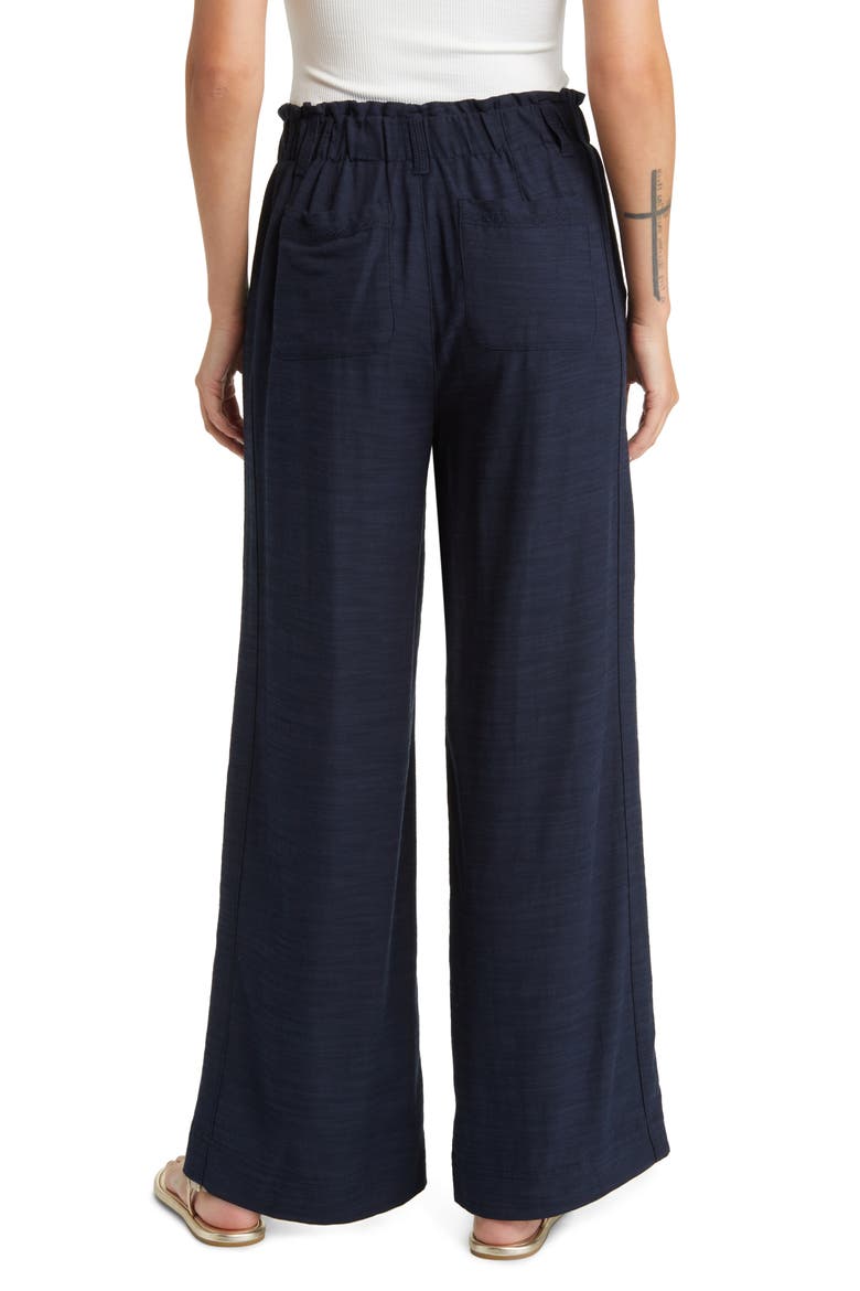 Sky Rise Wide Leg Pants, Alternate, color, NAVY