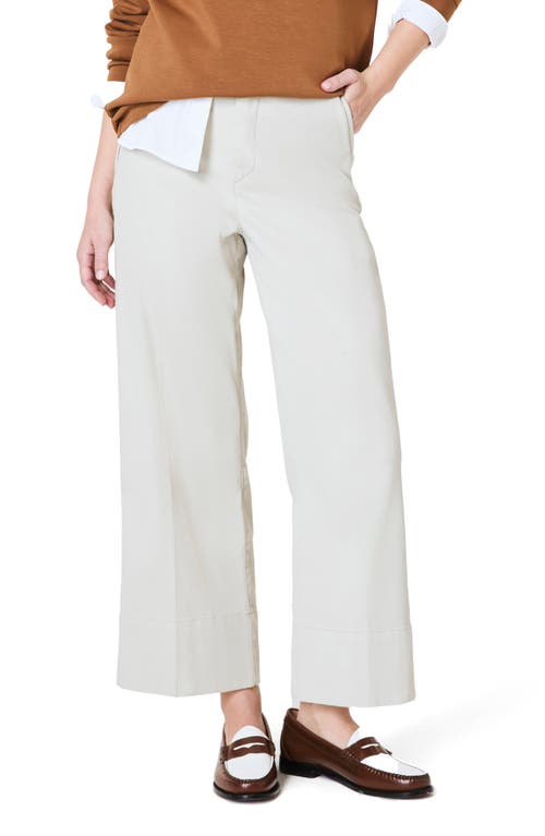 Spanx Stretch Twill Crop Wide Leg Pants 2.0 In Bone