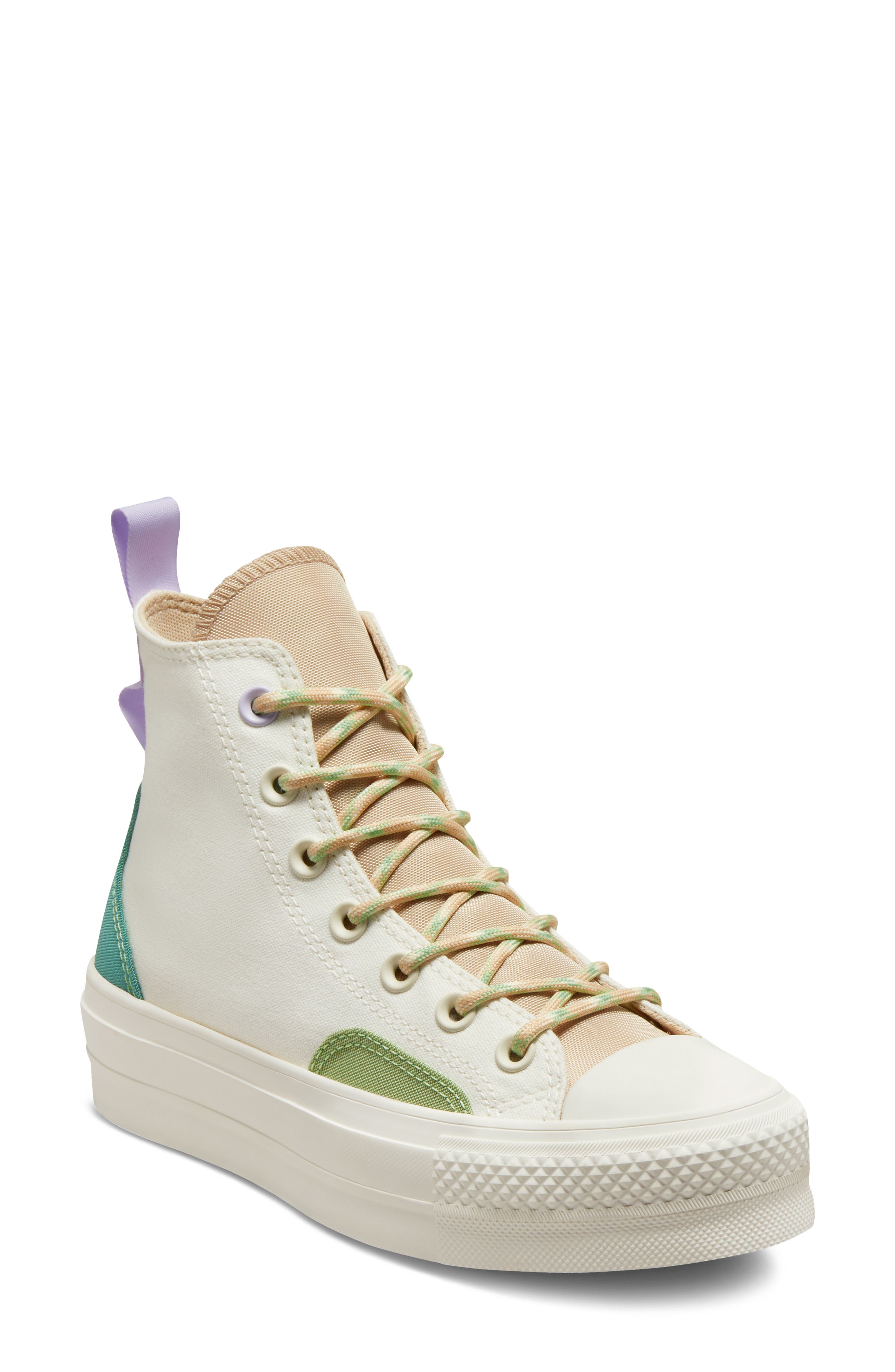 Chuck Taylor® All Star® Lift Hi Sneaker, Main, color, EGRET/ OAT MILK