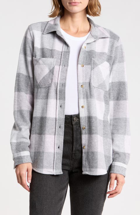 Plaid Jacquard Knit Shacket