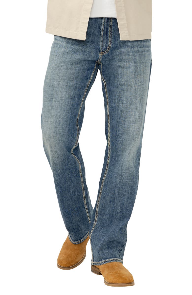 Silver Jeans Co. Zac Relaxed Fit Straight Leg Jeans, Alternate, color,