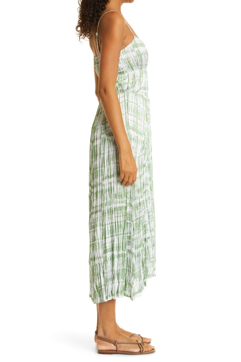 Tie Dye Crushed Cami Dress, Alternate, color, PISTACHIO