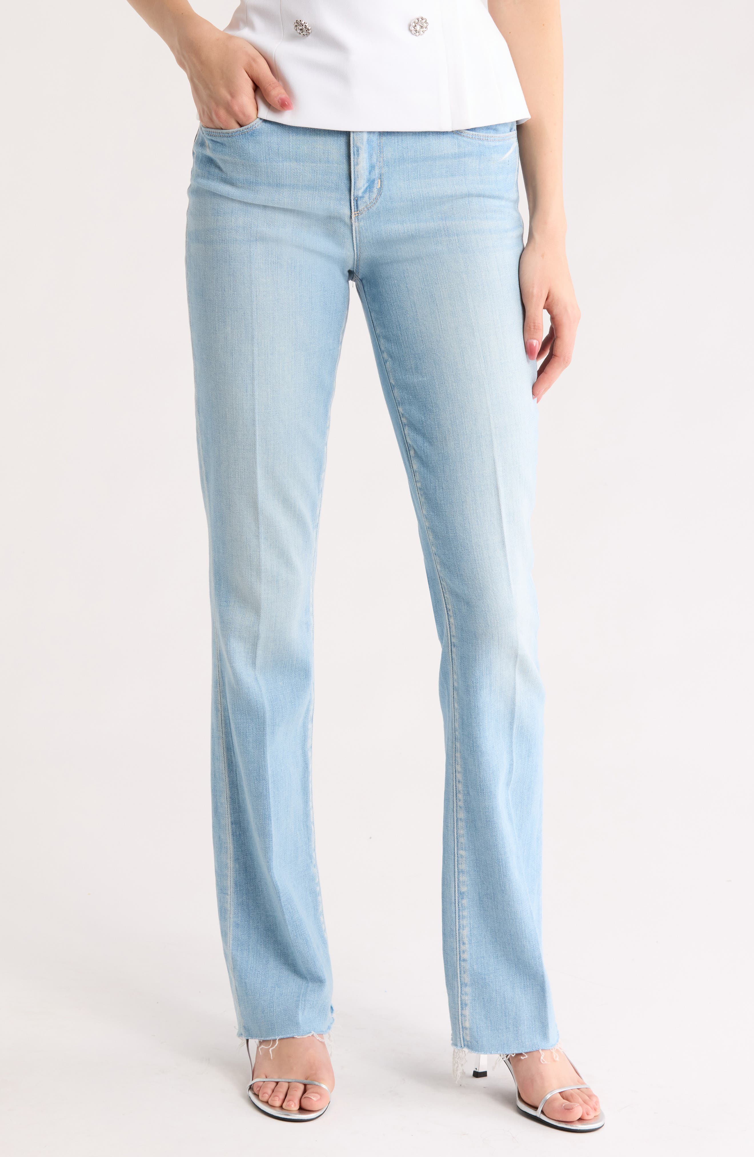 L'AGENCE Ruth Raw Hem Straight Leg Jeans