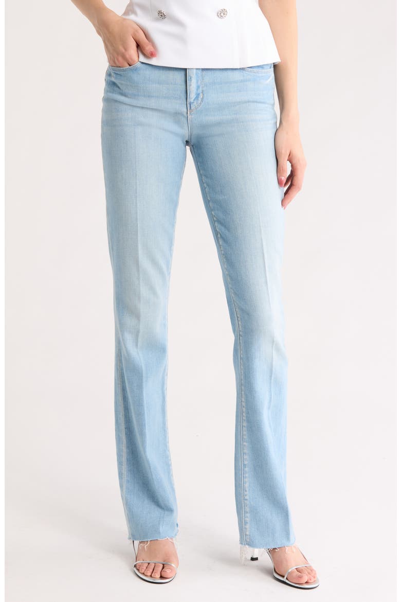 Ruth Raw Hem Straight Leg Jeans, Main, color, OLYMPIA