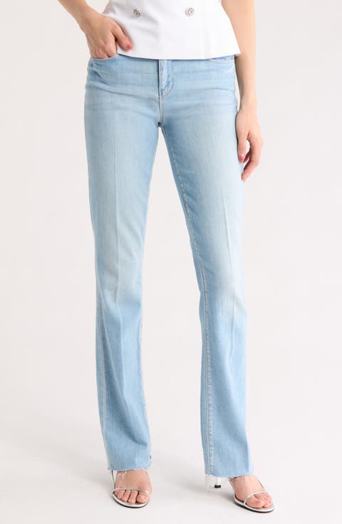 Ruth Raw Hem Straight Leg Jeans