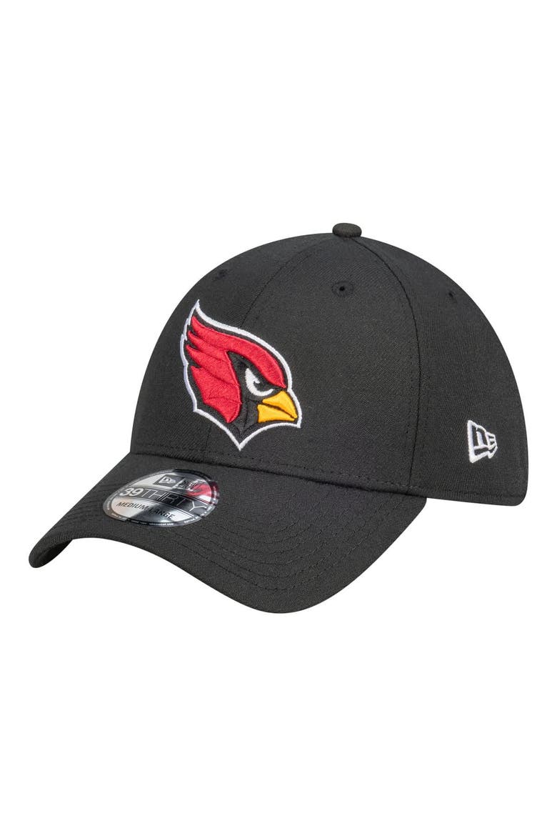Men's New Era  Black Arizona Cardinals Core Team 39THIRTY Flex Hat, Main, color, Black