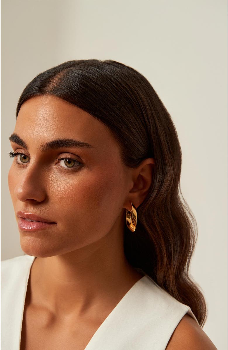 CXC Aroma Hoop Earrings, Alternate, color, Gold