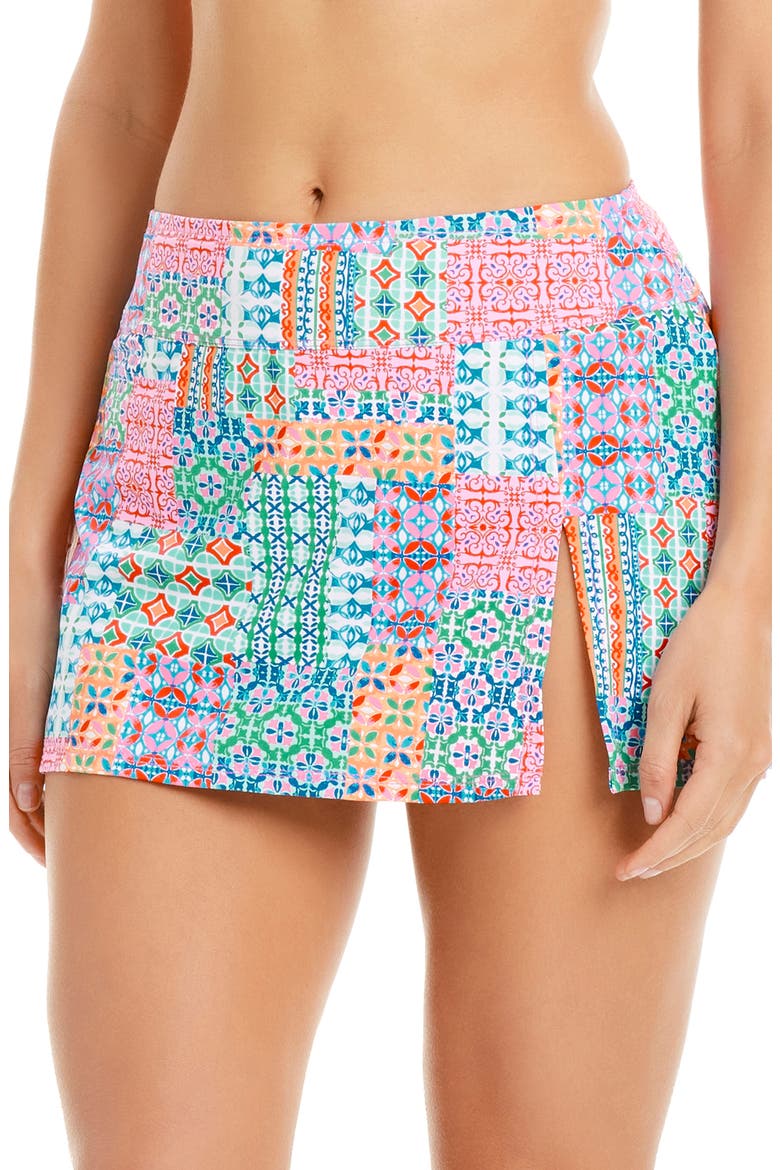 High Waist Skirted Bikini Bottoms, Main, color, MULTI