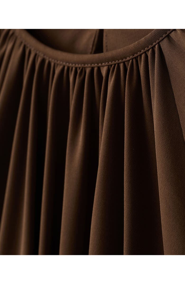 MANGO Gadea Knit Top, Alternate, color, Brown