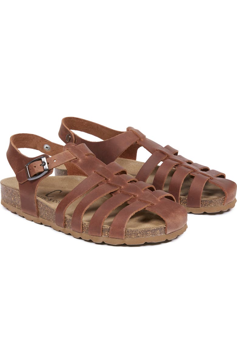Celtic & Co. Fisherman's Sandal, Alternate, color, Rust