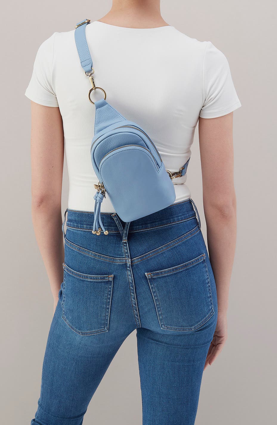 Small Cass Leather Sling Bag, Alternate, color, SEABREEZE