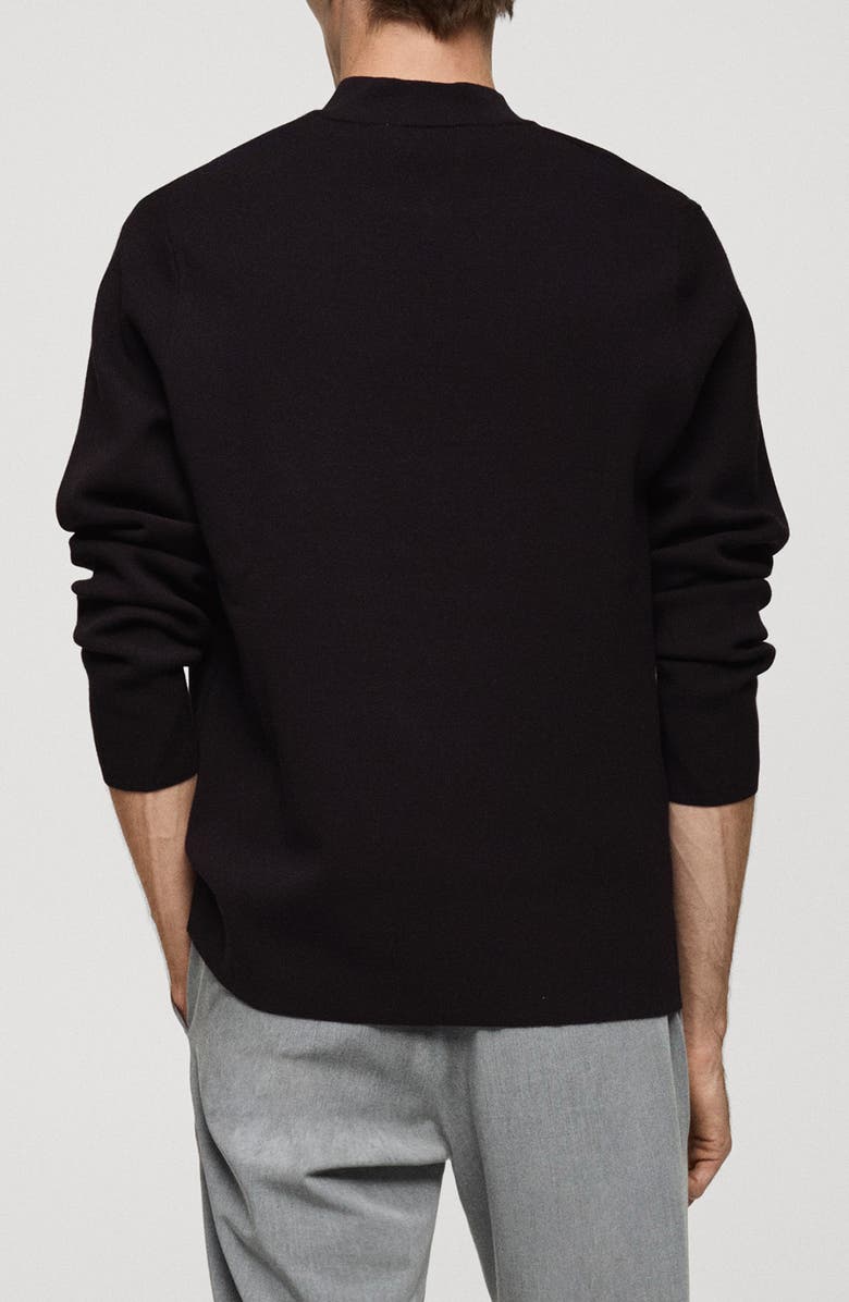 MANGO Quarter Zip Sweater, Alternate, color,