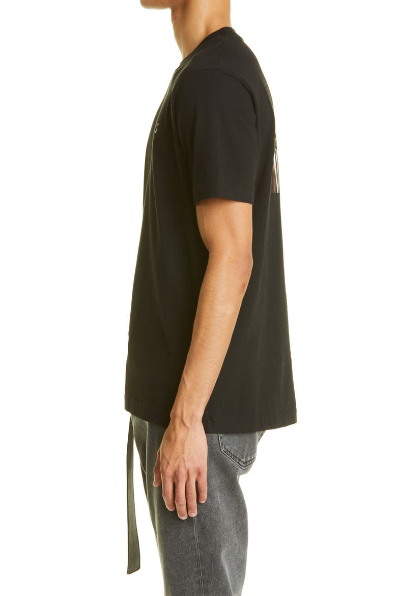 Caravaggio Painting Graphic Tee, Alternate, color, BLACK