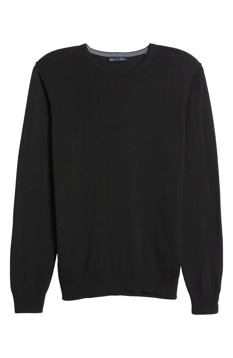 Emanuel Berg Fine Gauge Merino Wool Crewneck Sweater, Alternate, color, 