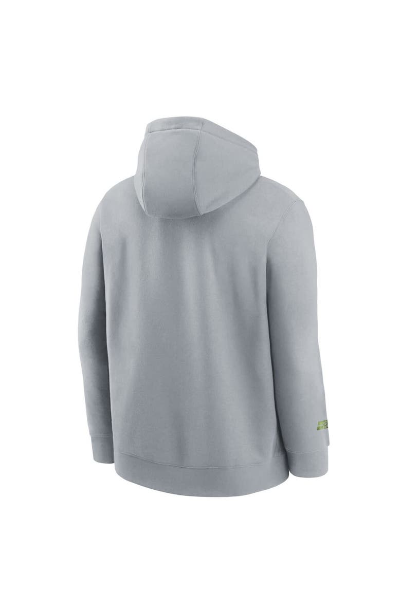 Nike Youth Nike Wolf Gray Seattle Seahawks 2025 Rivalries Collection Club Hoodie, Alternate, color, Gray