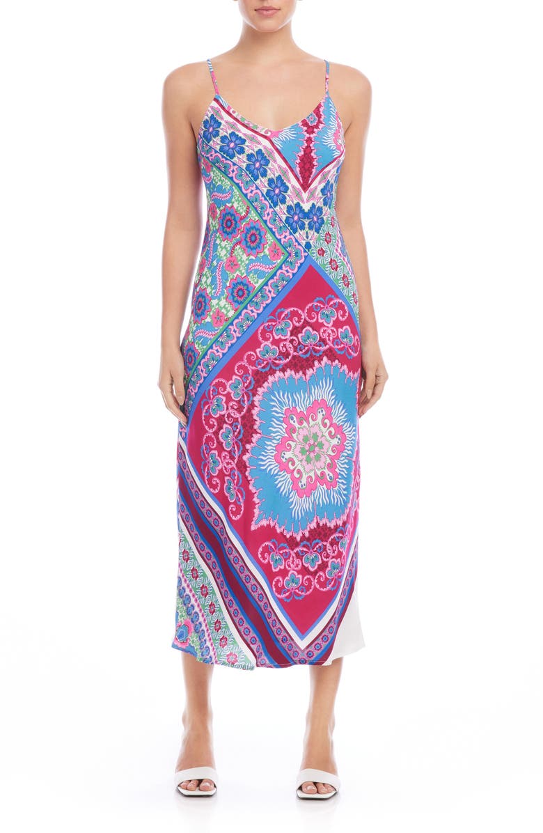 FIFTEEN TWENTY Carie Bias Cut Midi Slipdress, Main, color,