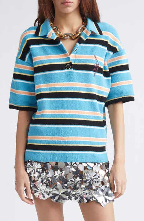 Stripe Terry Cloth Polo