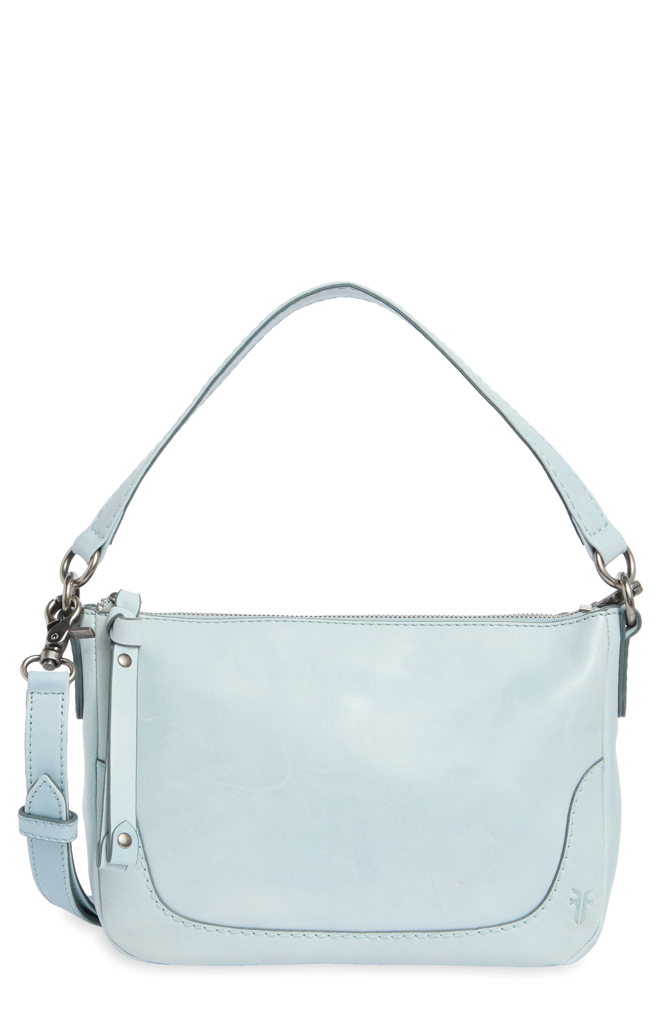 Melissa Leather Crossbody, Main, color, LT. SKY